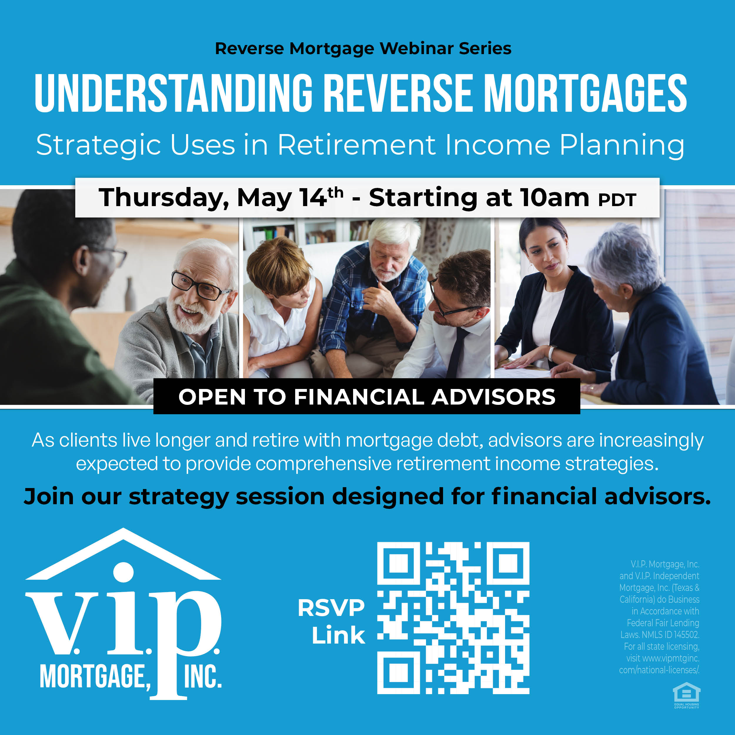 Reverse mortgage webinar for financial advisors focused on retirement income planning strategies