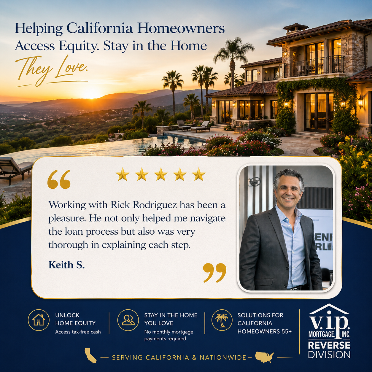 Reverse mortgages for California homeowners.