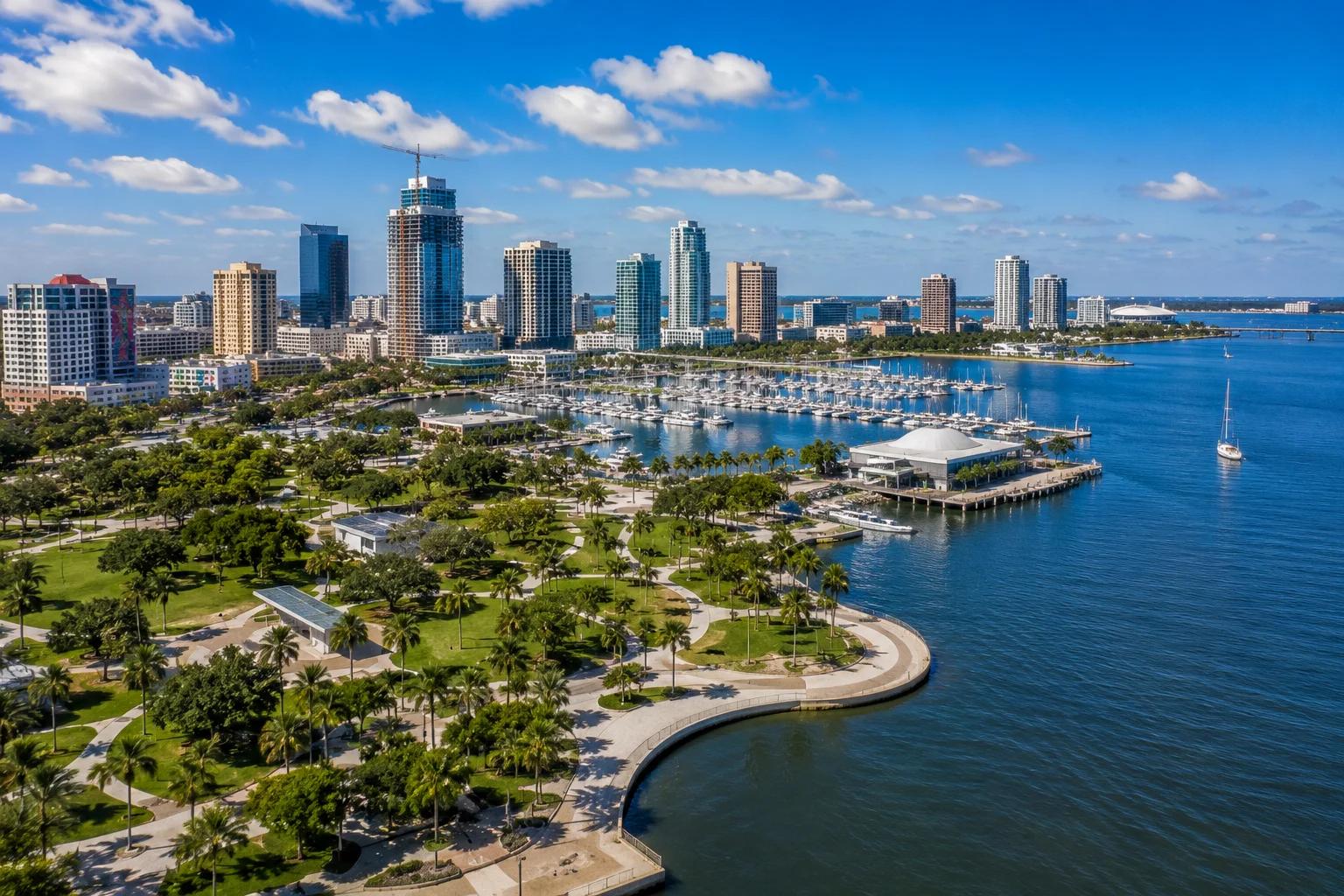 St. Petersburg Florida Waterfront St. Petersburg Florida waterfront and skyline